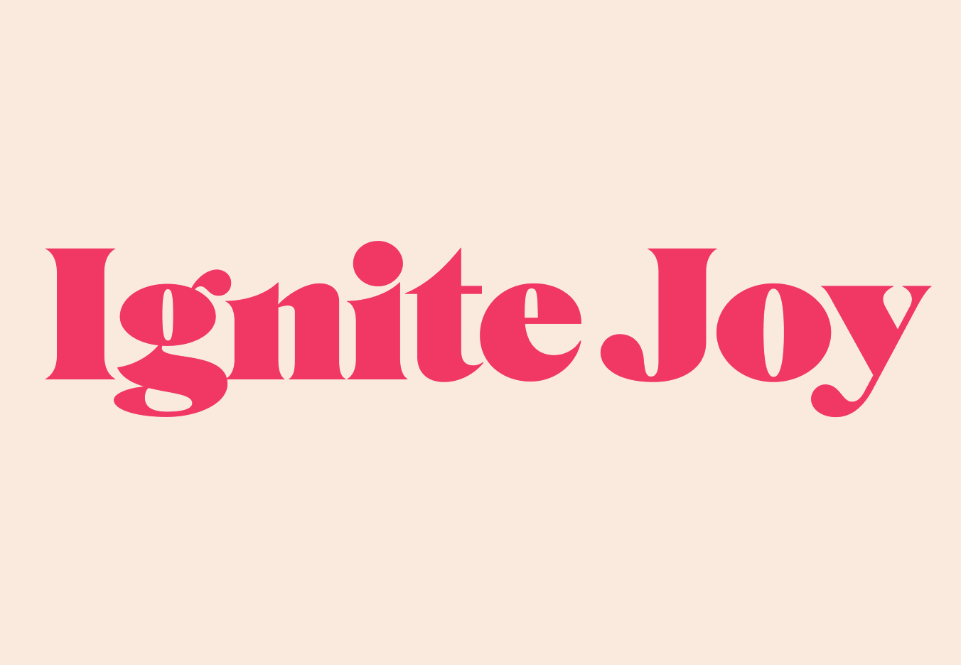 Brand purpose slide: Ignite Joy